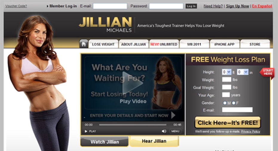 Jillian Michaels Homepage, PF Slideshow