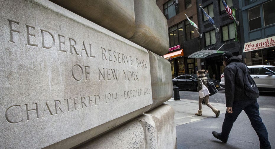 New York Federal Reserve building sign FBN