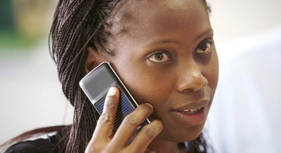 Lady on cell phone