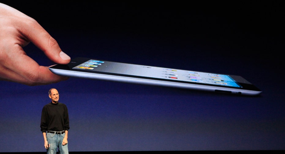 Steve Jobs with iPad 2