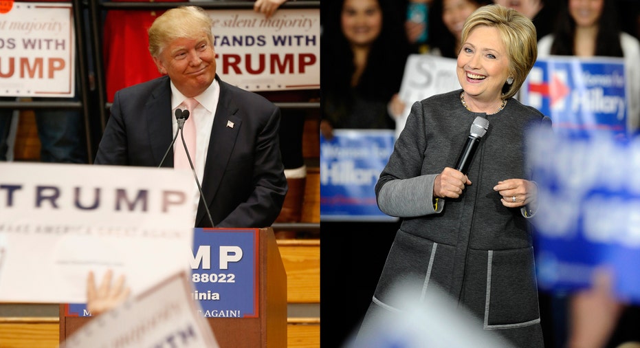 Donald Trump and Hillary Clinton FBN