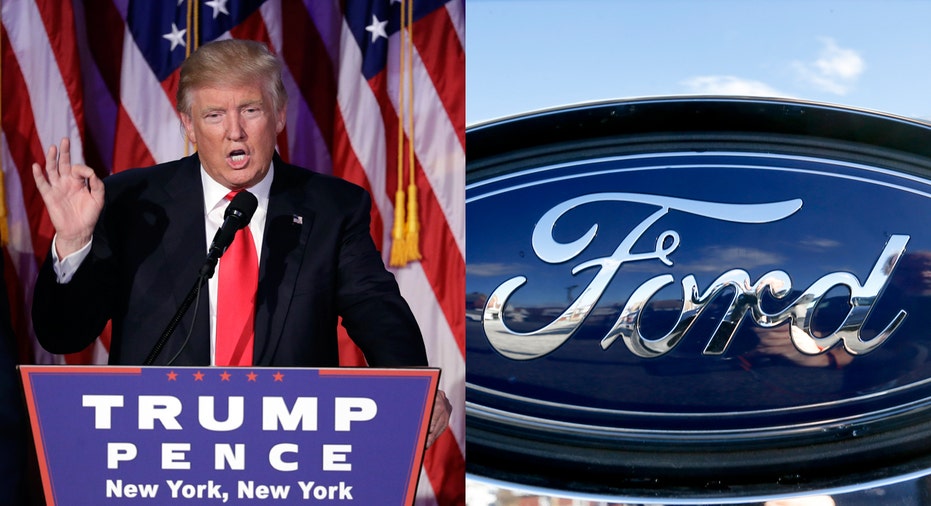 Donald Trump Ford logo FBN