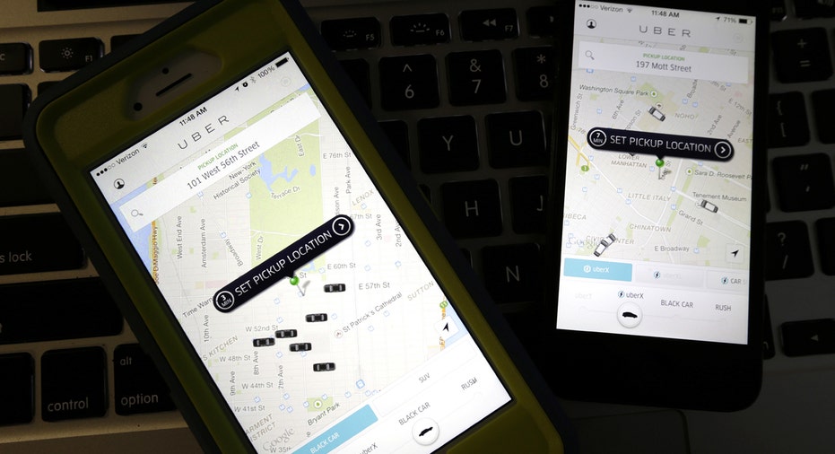 Uber app on smartphones FBN AP