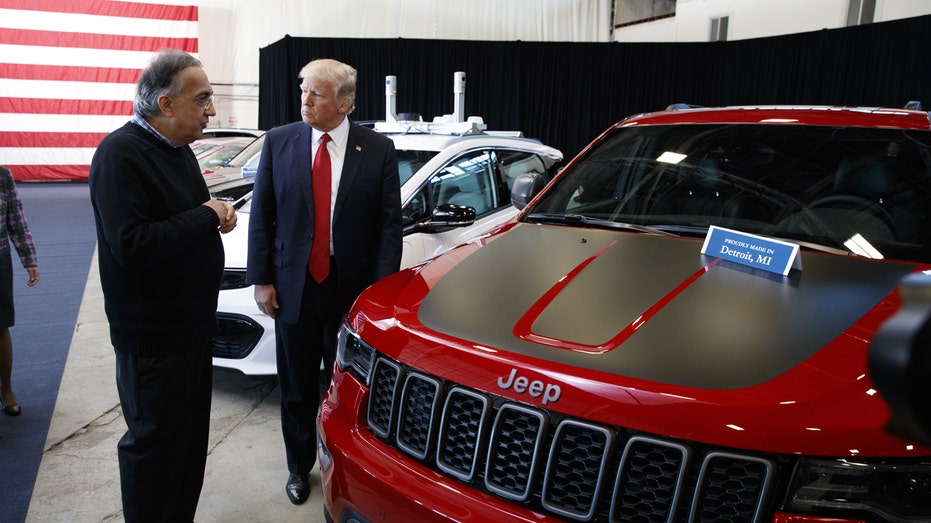 Fiat Chrysler CEO Sergio Marchionne Donald Trump FBN