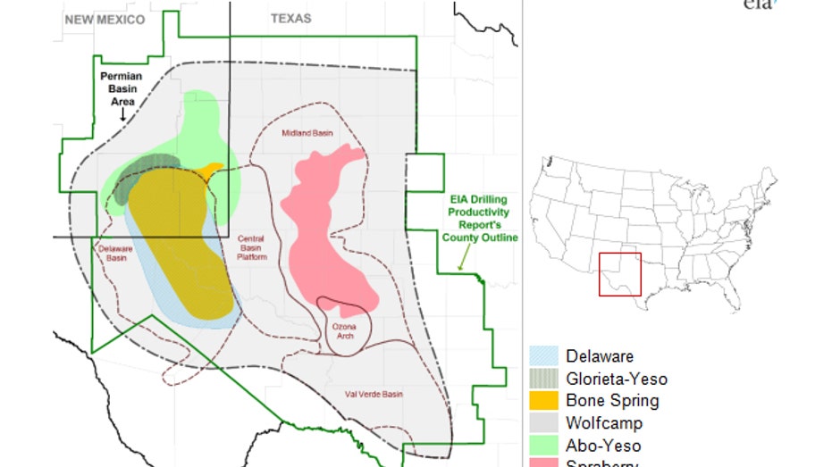 Permian Basin map EIA FBN