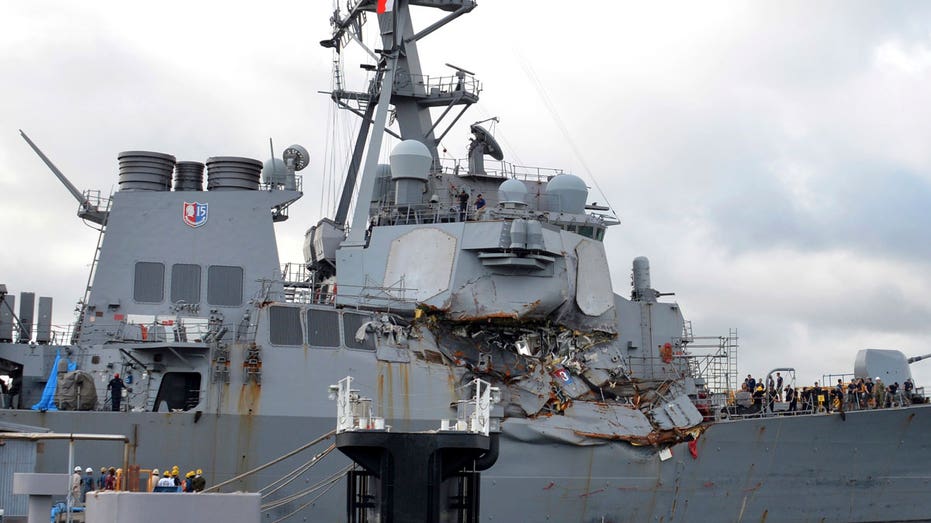 USS Fitzgerald damage 2 AP FBN