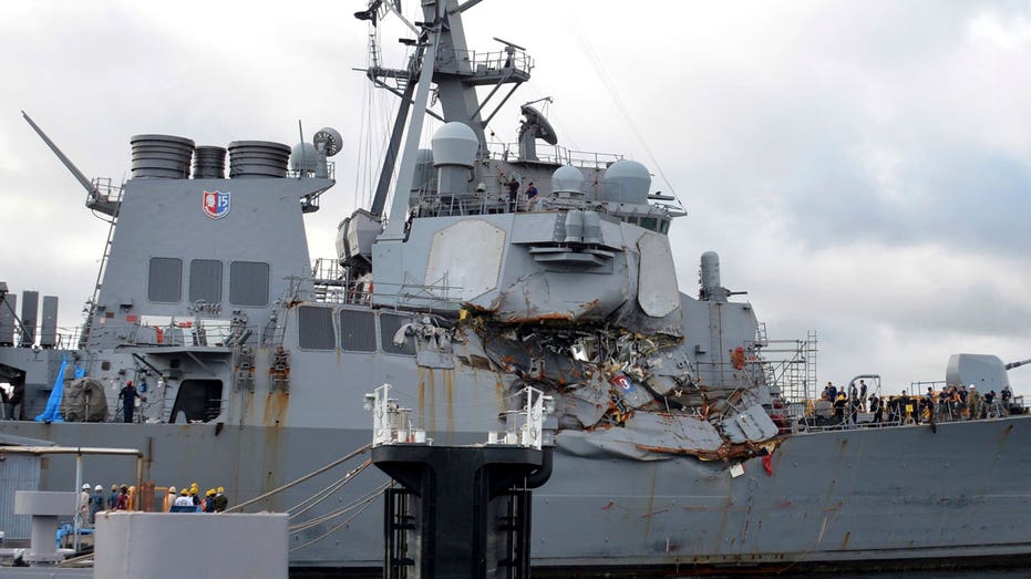 USS Fitzgerald damage 2 AP FBN