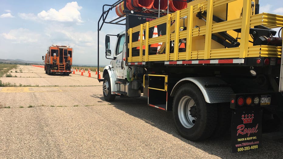 Autonomous crash truck rear view FBN