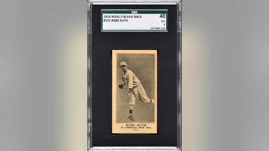 Babe Ruth baseball card could hit it out of the park in online auction