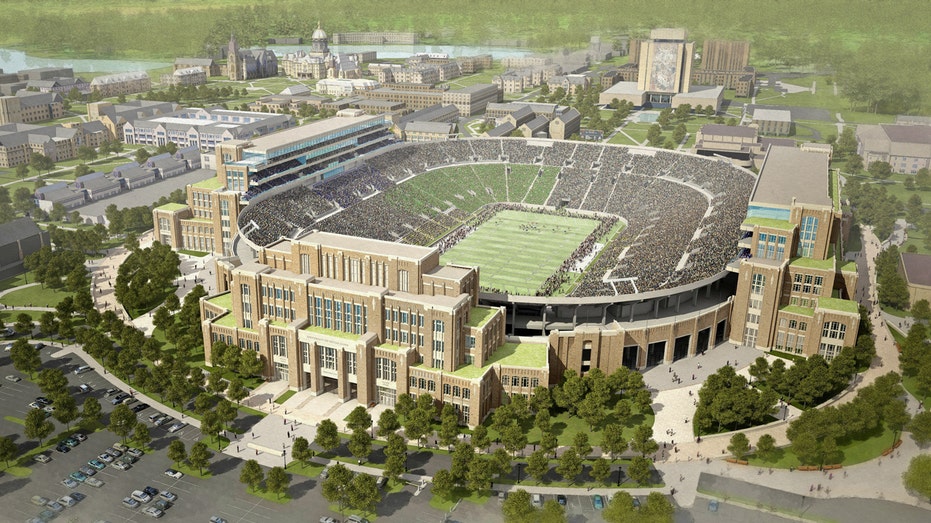 Notre Dame Stadium rendering FBN