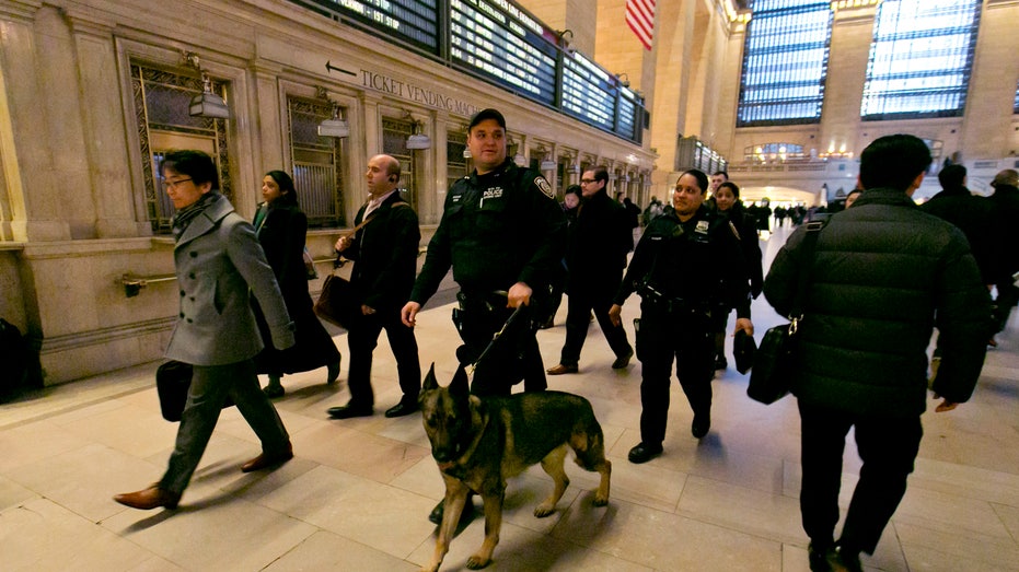 New York police security Grand Central FBN