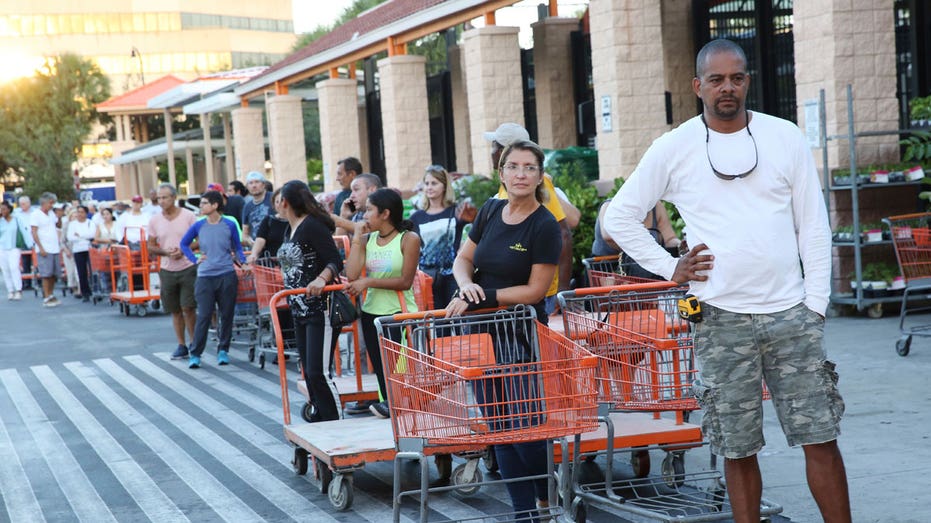 Home Depot Hurricane Irma customer line Miami store AP FBN