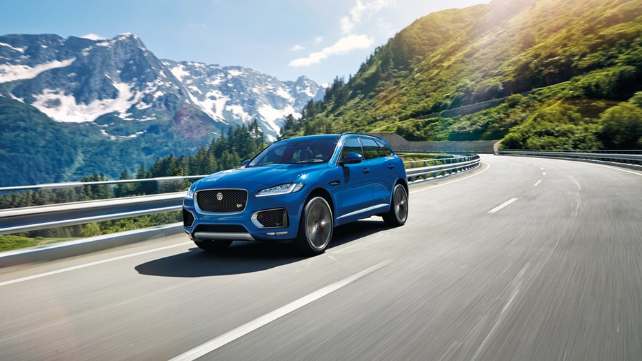 Jaguar F-Pace mountain road FBN