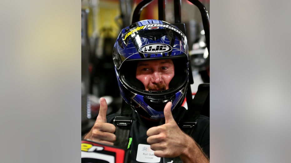 Kurt Busch thumbs up NASCAR FBN