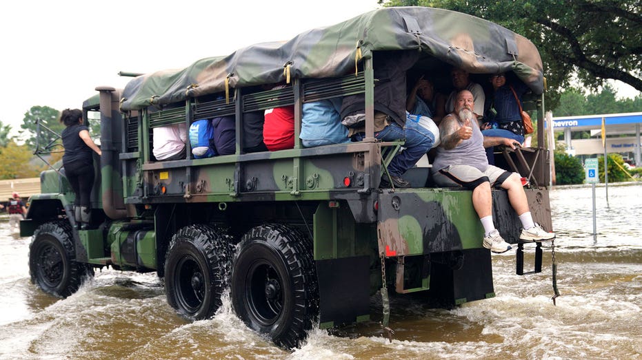 Houston people Evac Reuters Rick Wilking