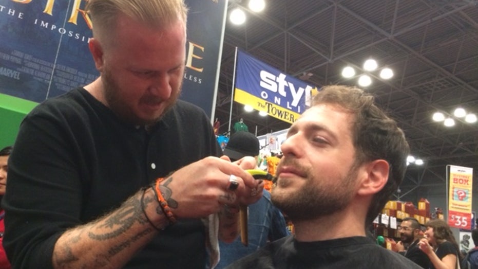 shaving, comic con