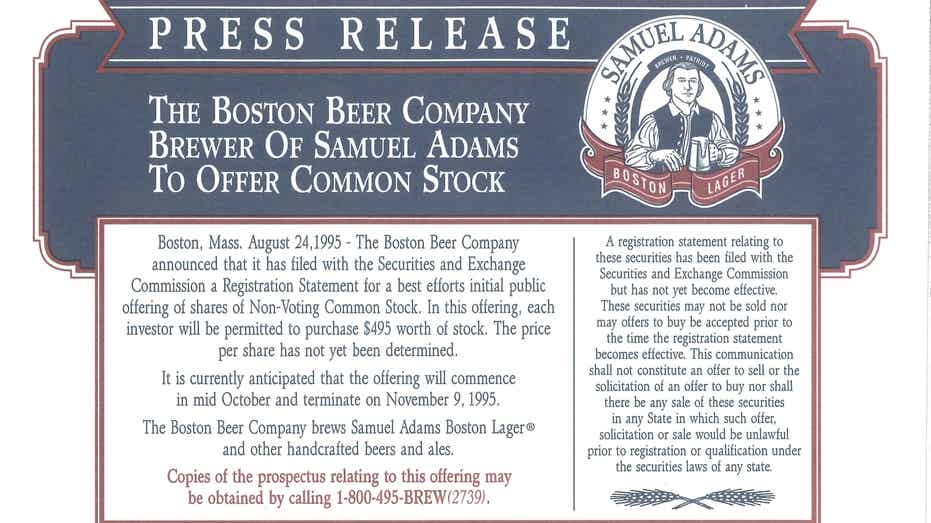 Sam Adams Stock 1995 FBN