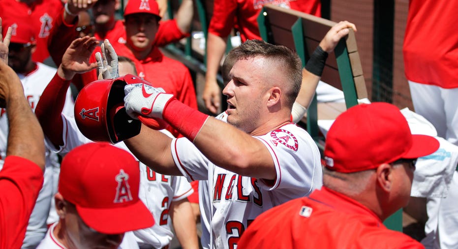 Los Angeles Angels Mike Trout and Los Angeles Dodgers Clayton