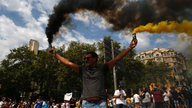 Barcelona taxis strike to protest ride-hailing apps