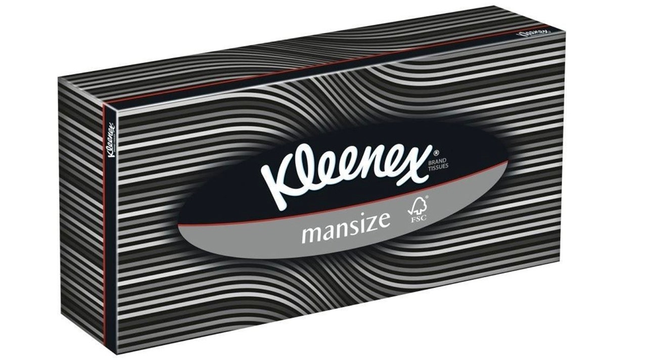 Kleenex Forced To Rebrand Mansize Tissues After Sexist Complaints