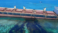 Grounded ship leaks 80 tons of oil near Pacific UNESCO site