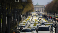 German taxi drivers protest against liberalization plan