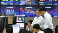 Asian shares fall amid global tensions, worries about growth