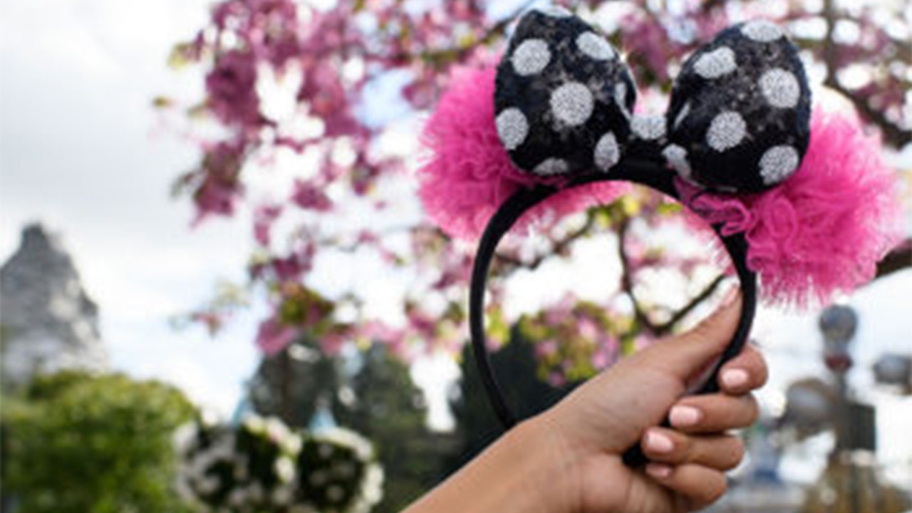 Pink Prada Minnie Ears, Mickey Ears, Designer Minnie Ears