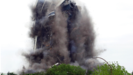 Defunct steelmaker's 21-story headquarters imploded