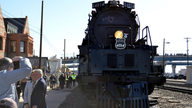 Refurbished 'Big Boy' locomotive fires up crowds in US West