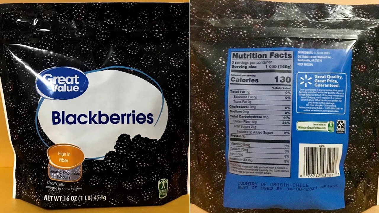 Frozen blackberries sold at Walmart, SaveALot recalled over possible