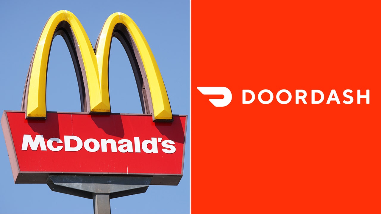 Image result for McDonald's）和DoorDash