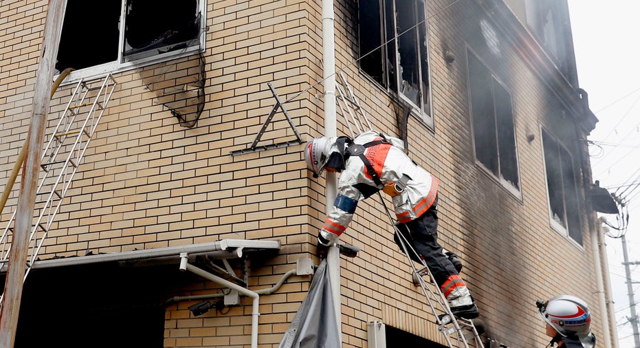 Arson suspected in deadly fire at anime studio in Kyoto Japan