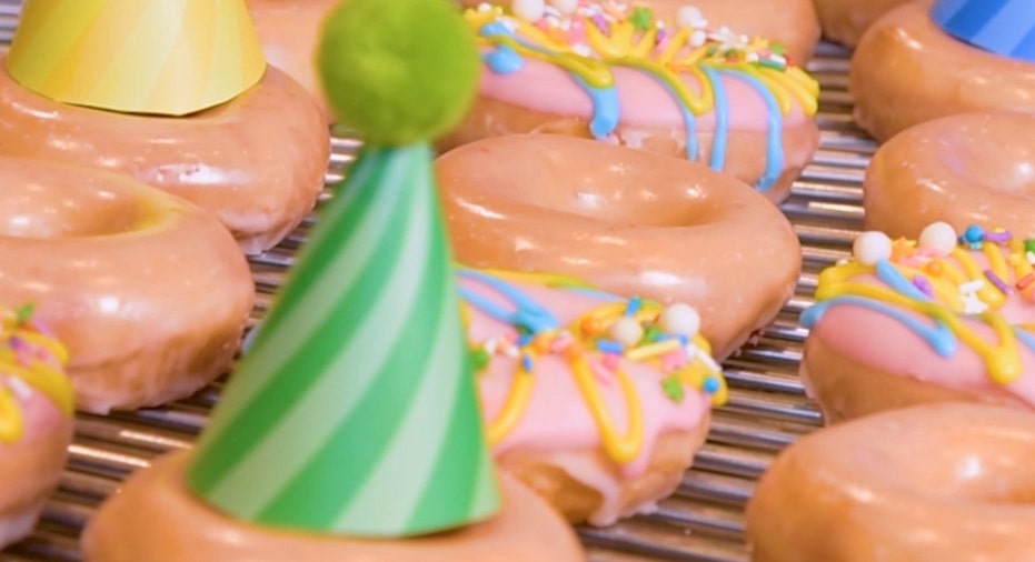 Krispy Kreme Celebrating Its Birthday With Dozen Doughnuts Deal, Cake ...