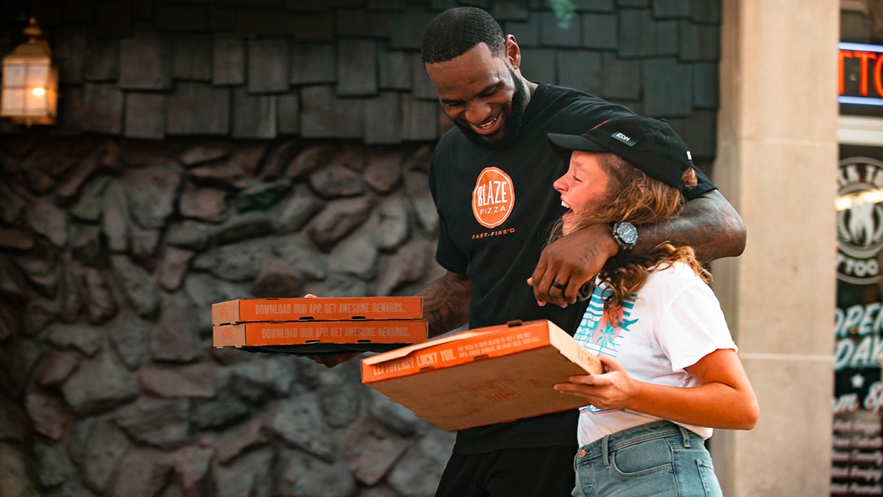 Lebron blaze pizza investment online