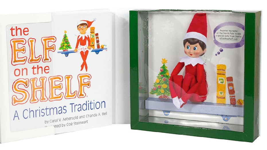 Elf on the Shelf box with book