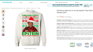 Jeffrey Epstein holiday sweaters step up the ugly trend