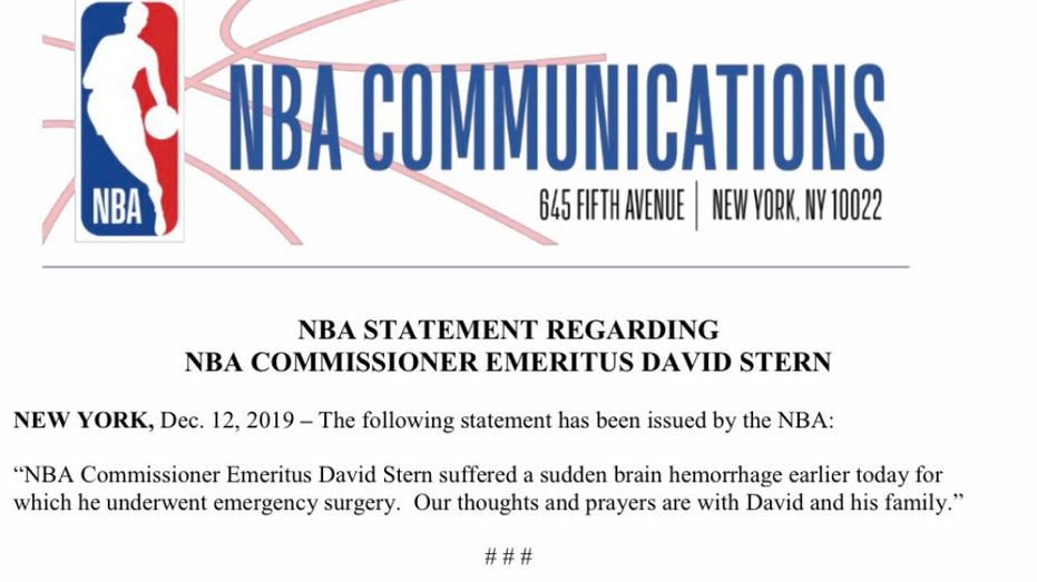Former NBA Commissioner David Stern has emergency brain surgery