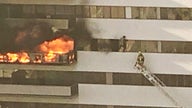 Los Angeles high-rise apartment fire critically injures one