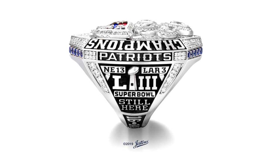 All patriots super bowl on sale rings