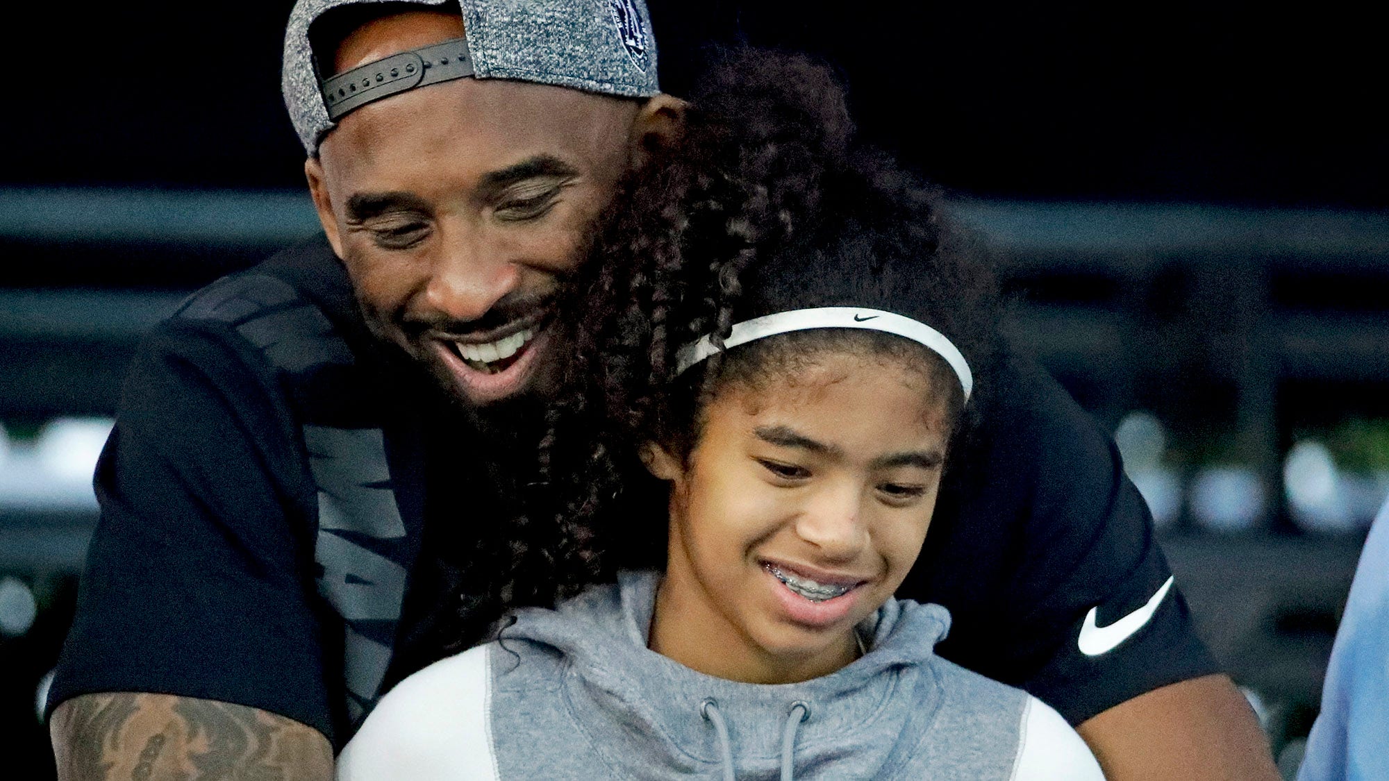 Kobe and gigi top jersey in mouth