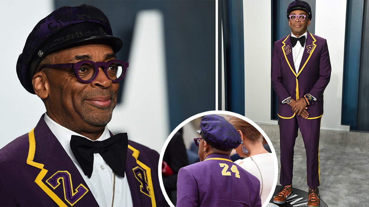 Spike Lee Wears a Custom Suit in Tribute to Kobe Bryant to the Oscars