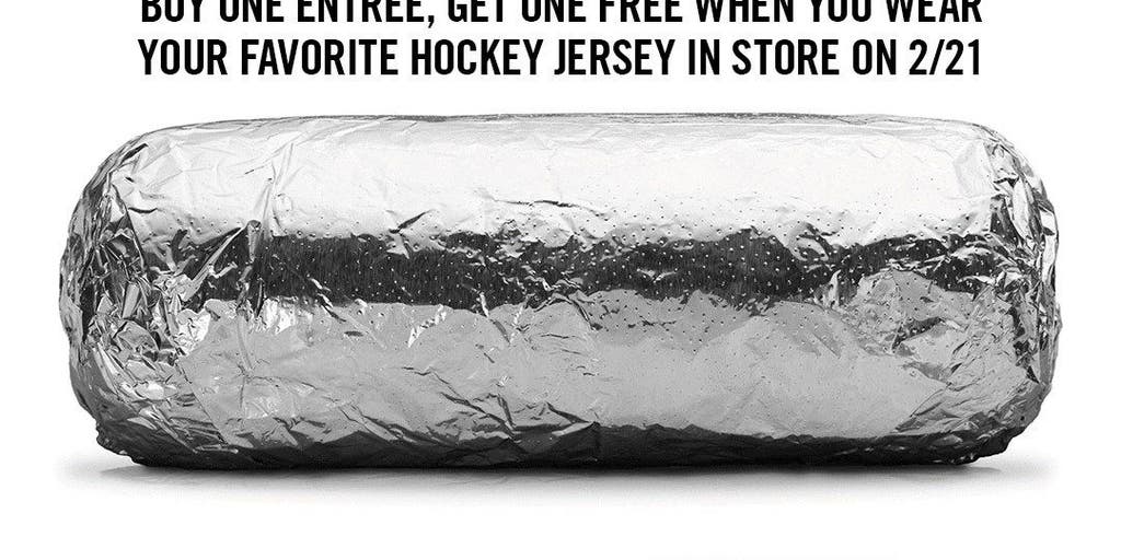 Chipotle best sale hockey jersey