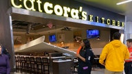 Airport restaurant ceiling collapses injuring 2