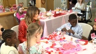 Melania Trump celebrates Valentine’s with pediatric patients
