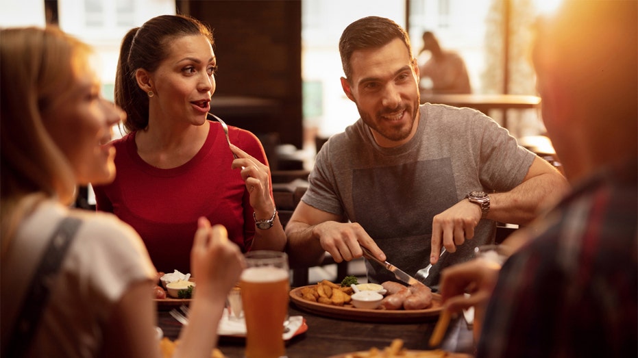 friends eating out