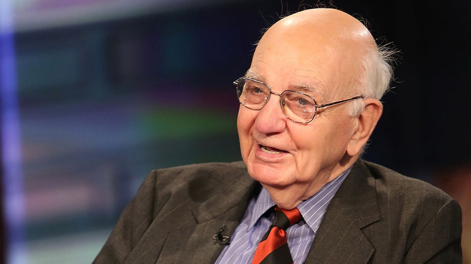 Former Chairman of the Federal Reserve Paul Volcker visits FOX Business Network's "CAVUTO: Coast To Coast" at FOX Studios on June 17, 2015, in New York City. 