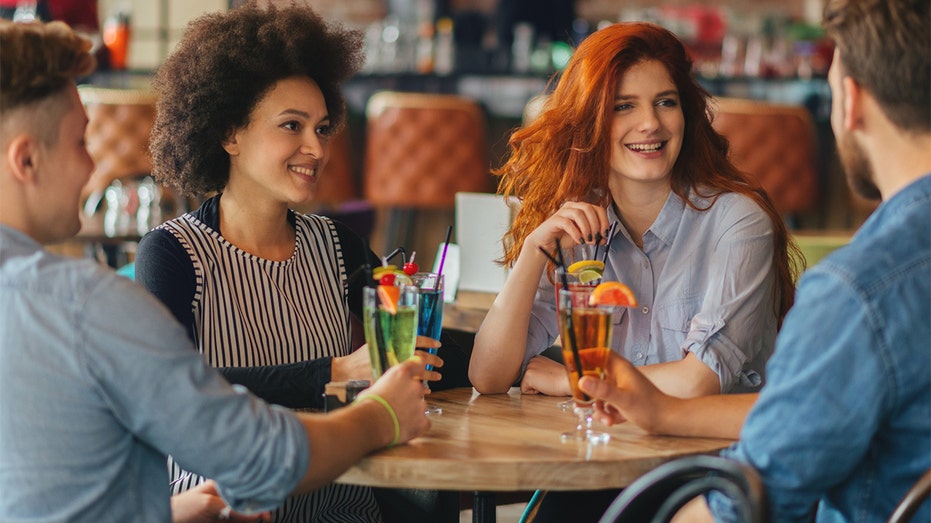 friends having a cocktail