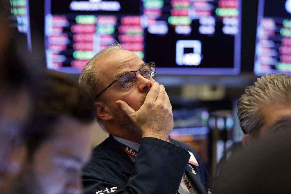 Dow falls nearly 1,000 points as coronavirus whipsaws markets