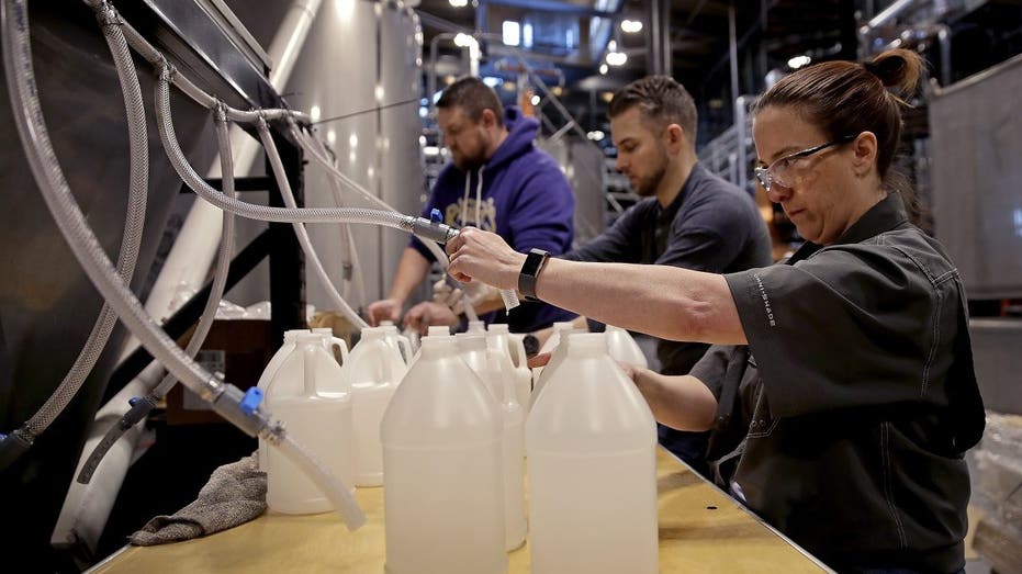 Federal government reverses course on charging distilleries $14,000 for making emergency hand sanitizers - Fox Business